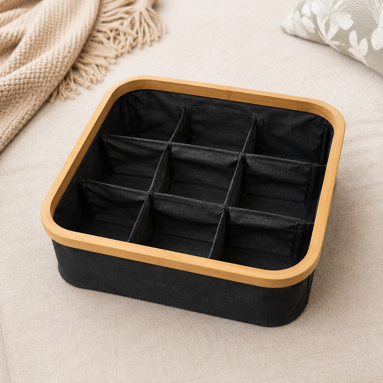 Fabric Clothing Storage Organizer with Compartments (YM449)