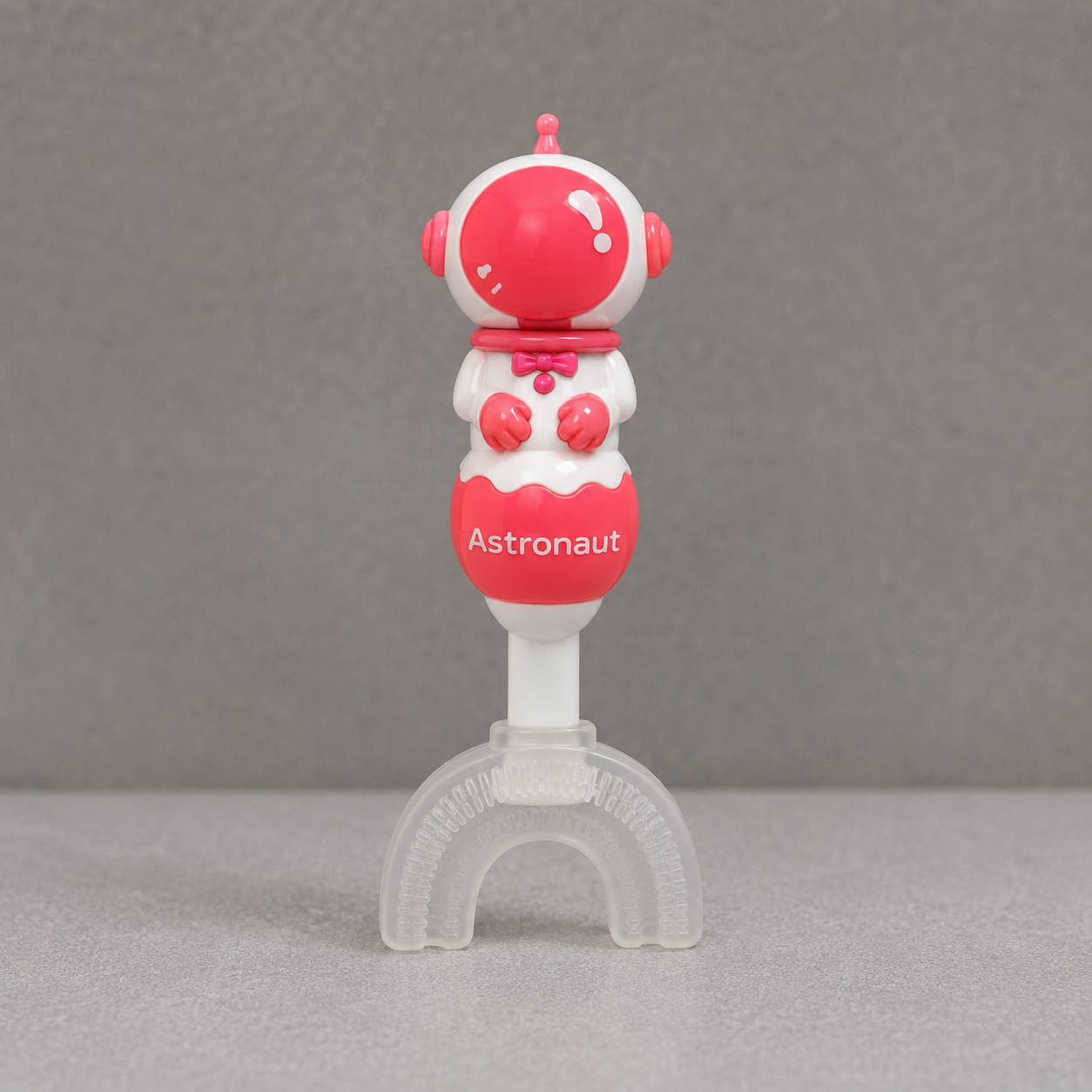 Pink Astronaut Kids U-Shaped Toothbrush (YM764)
