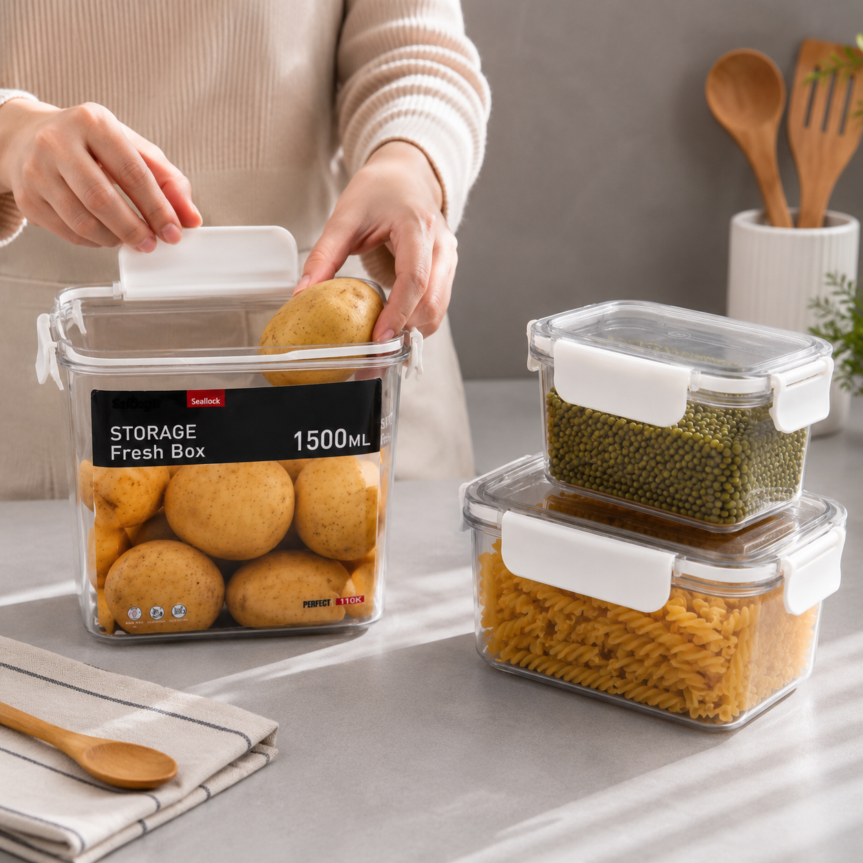 Plastic Food Storage Container Set(YM679)