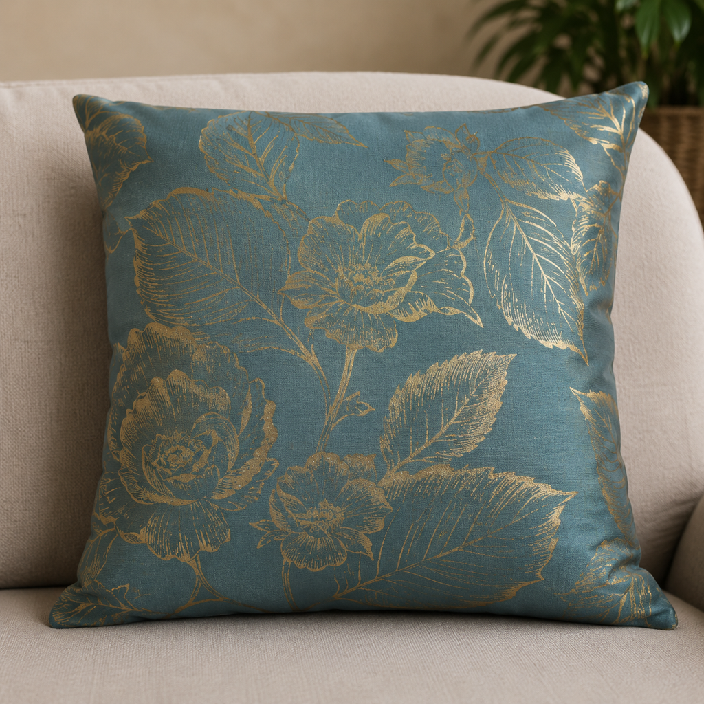 Blue Floral Cushion Pillow (YM1942)