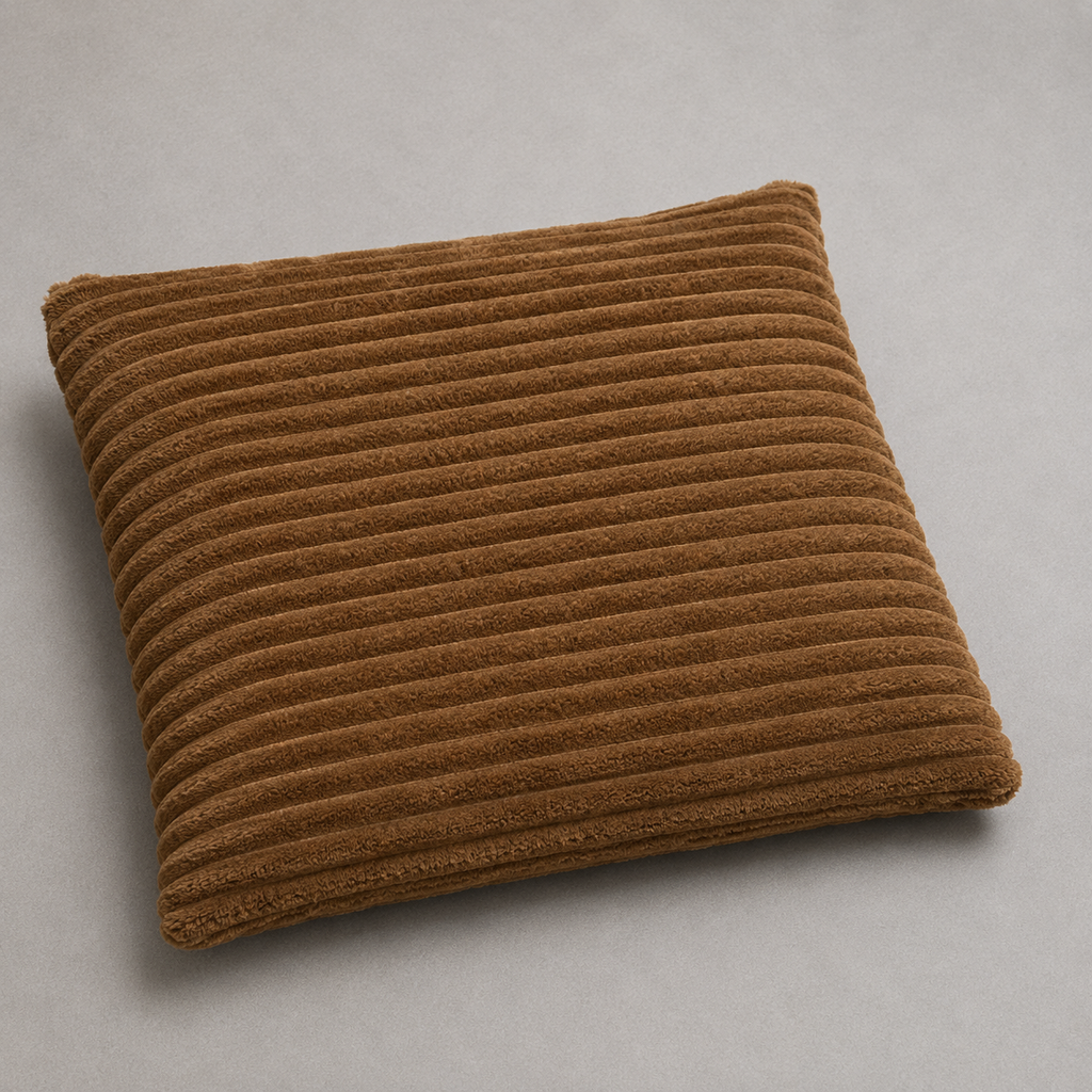 Corduroy Square Throw Pillow - Brown (YM1866)