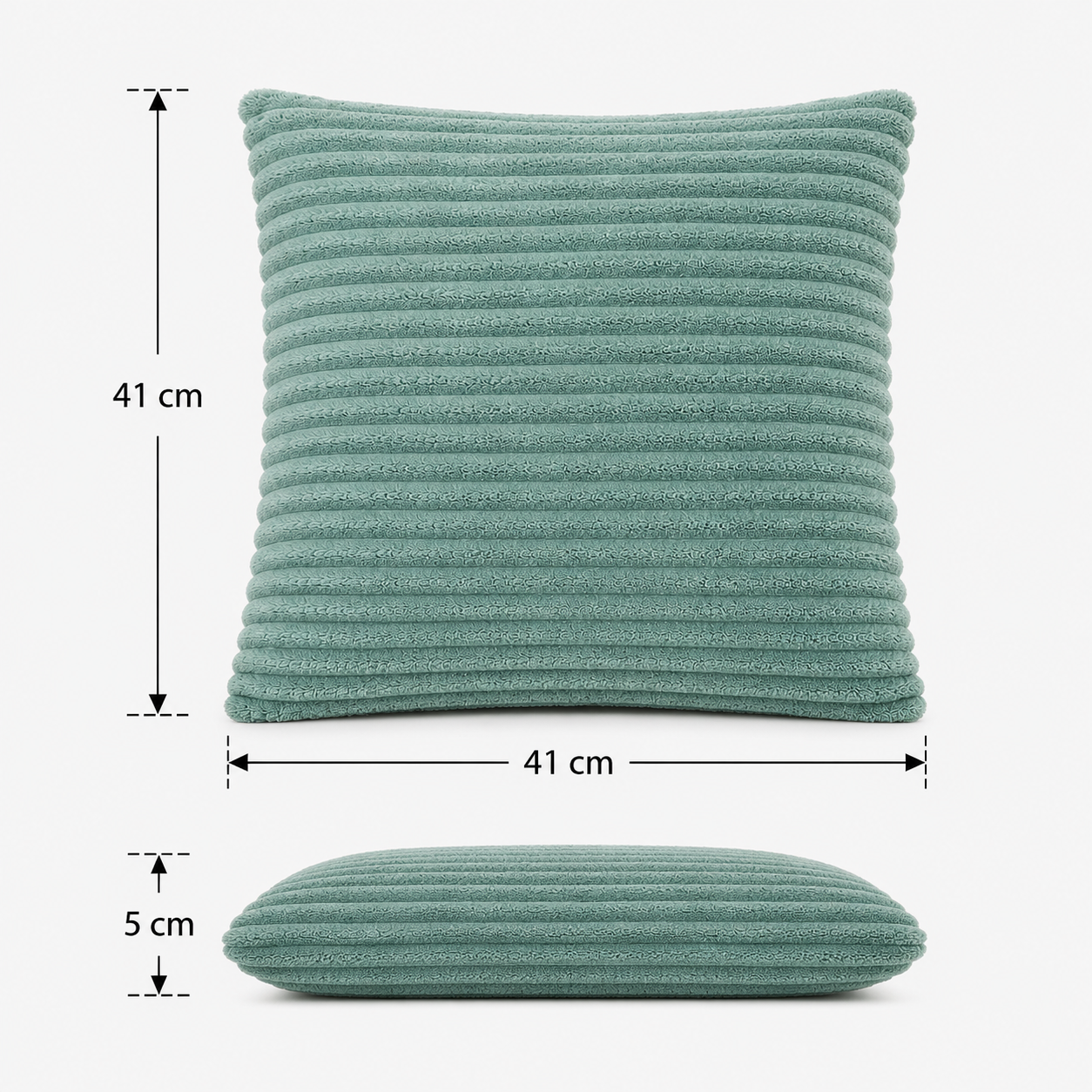 Corduroy Square Throw Pillow - Light Green (YM1866)