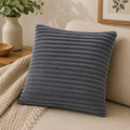 Corduroy Square Throw Pillow - Grey (YM1866)