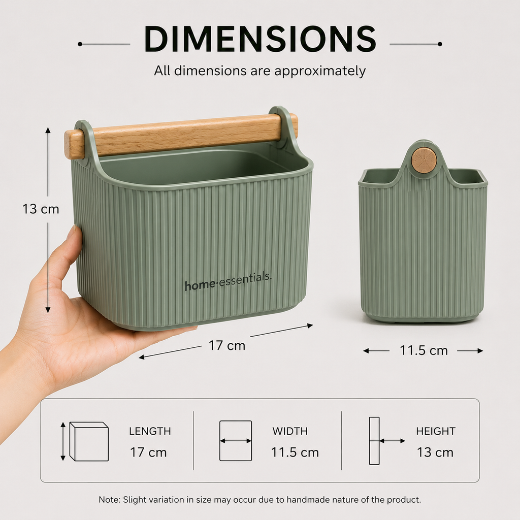 Green Bathroom Storage Basket (YM2105)