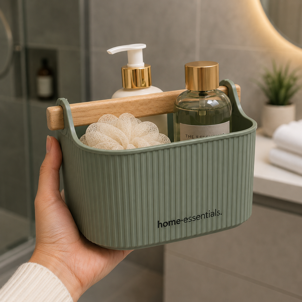 Green Bathroom Storage Basket (YM2105)