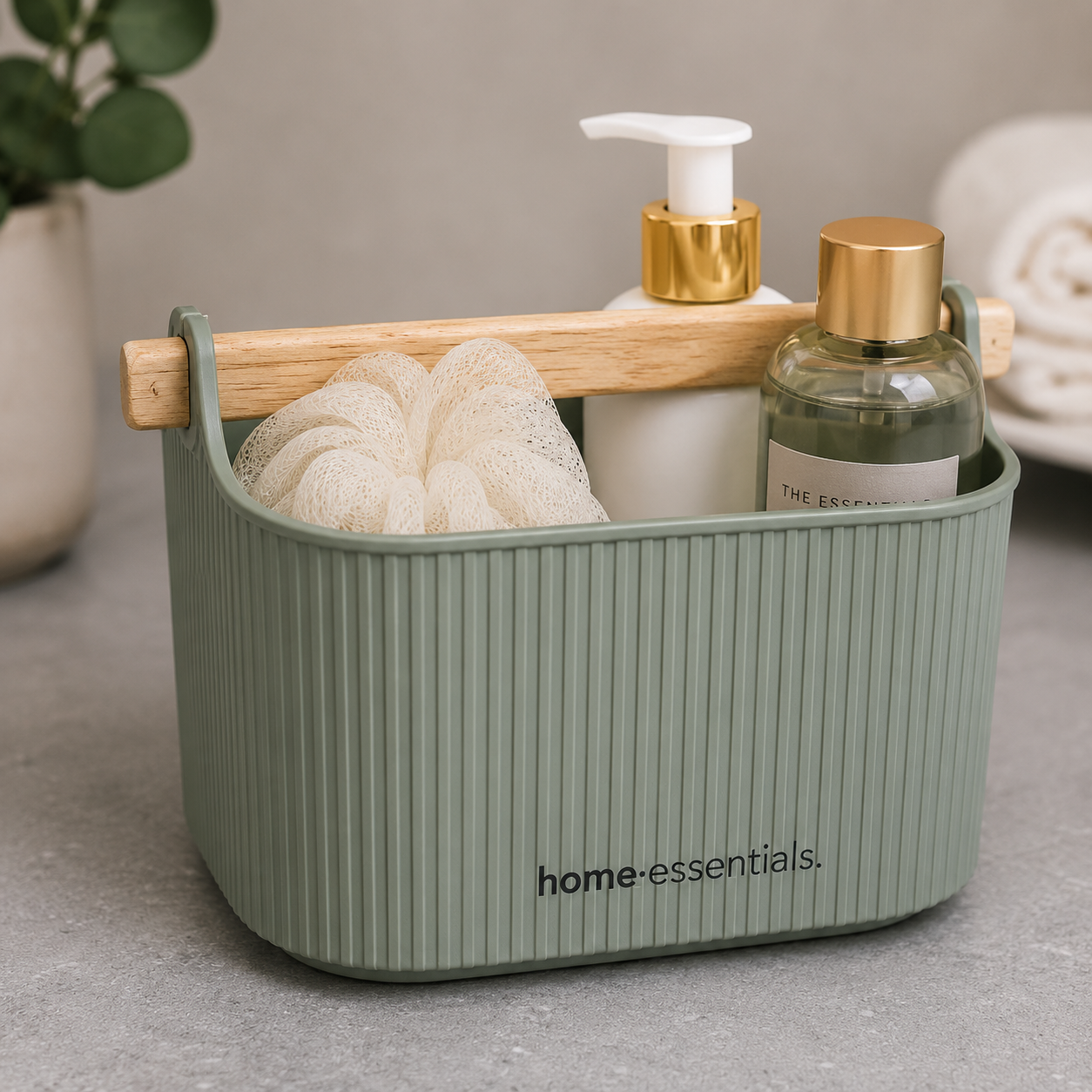 Green Bathroom Storage Basket (YM2105)
