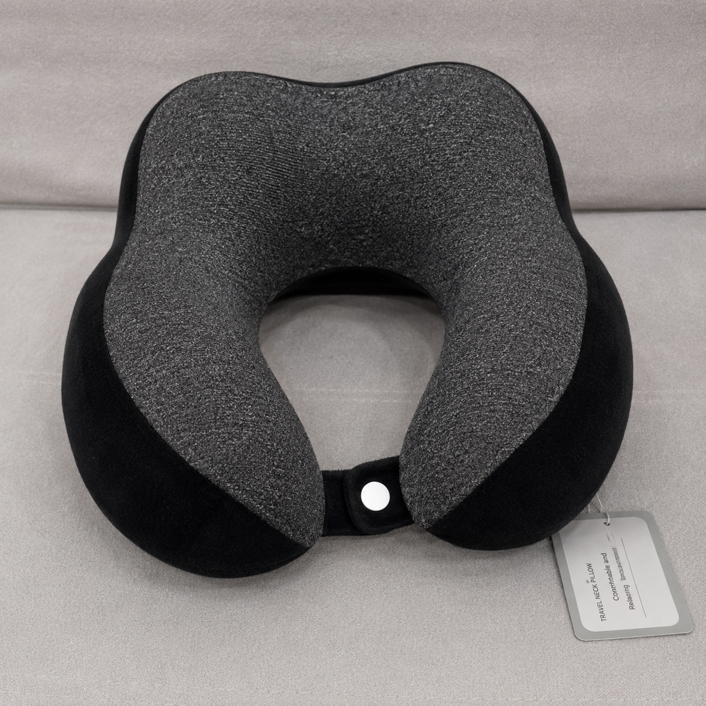 Black Premium Travel Neck Pillow (YM1860)