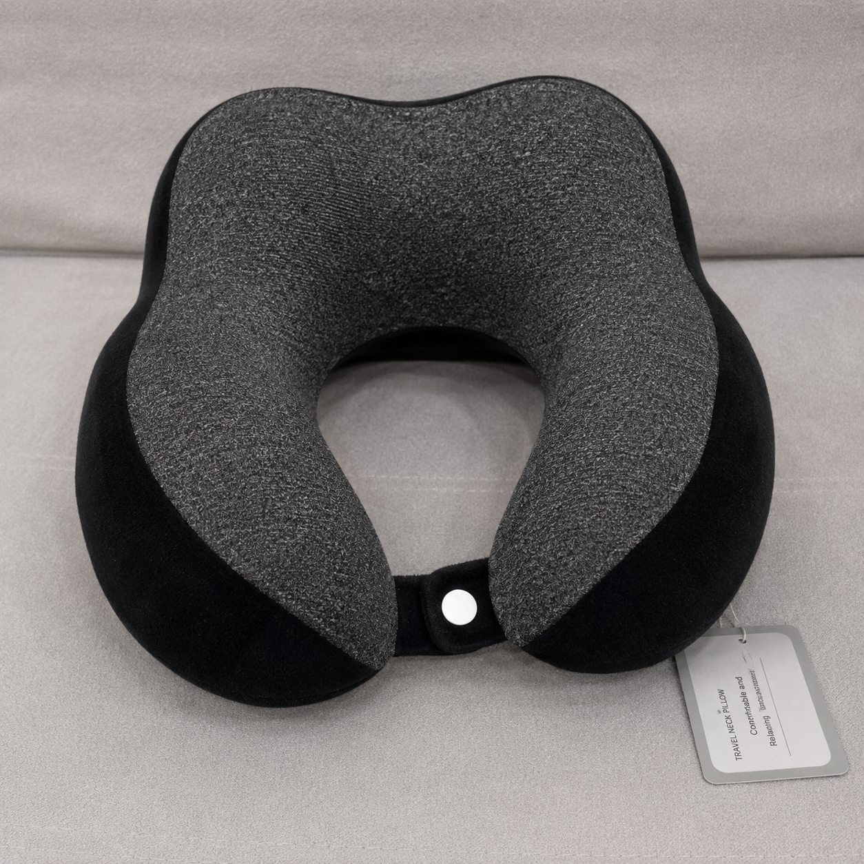 Black Premium Travel Neck Pillow (YM1860)