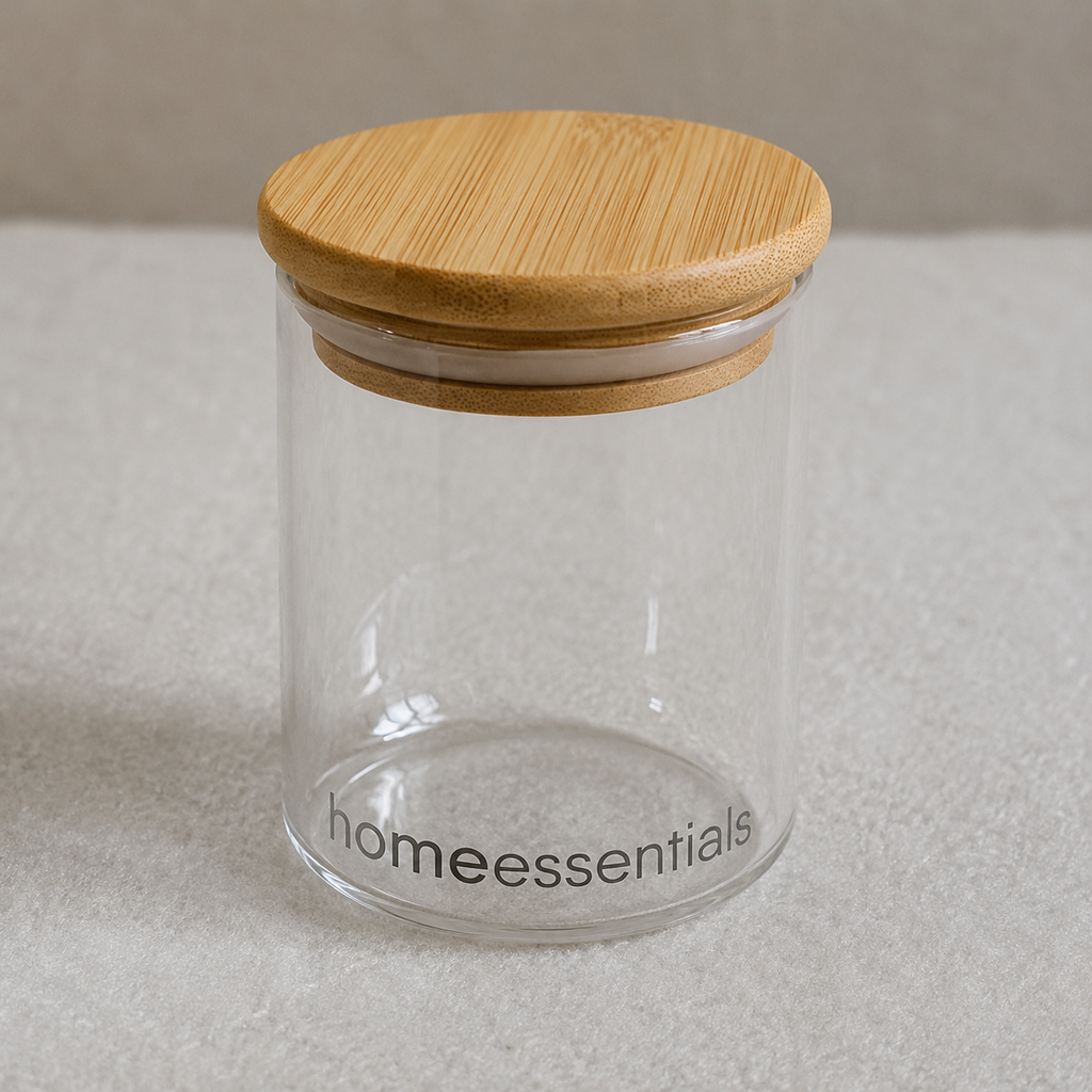 Glass Storage Container with Bamboo Lid (YM1708)