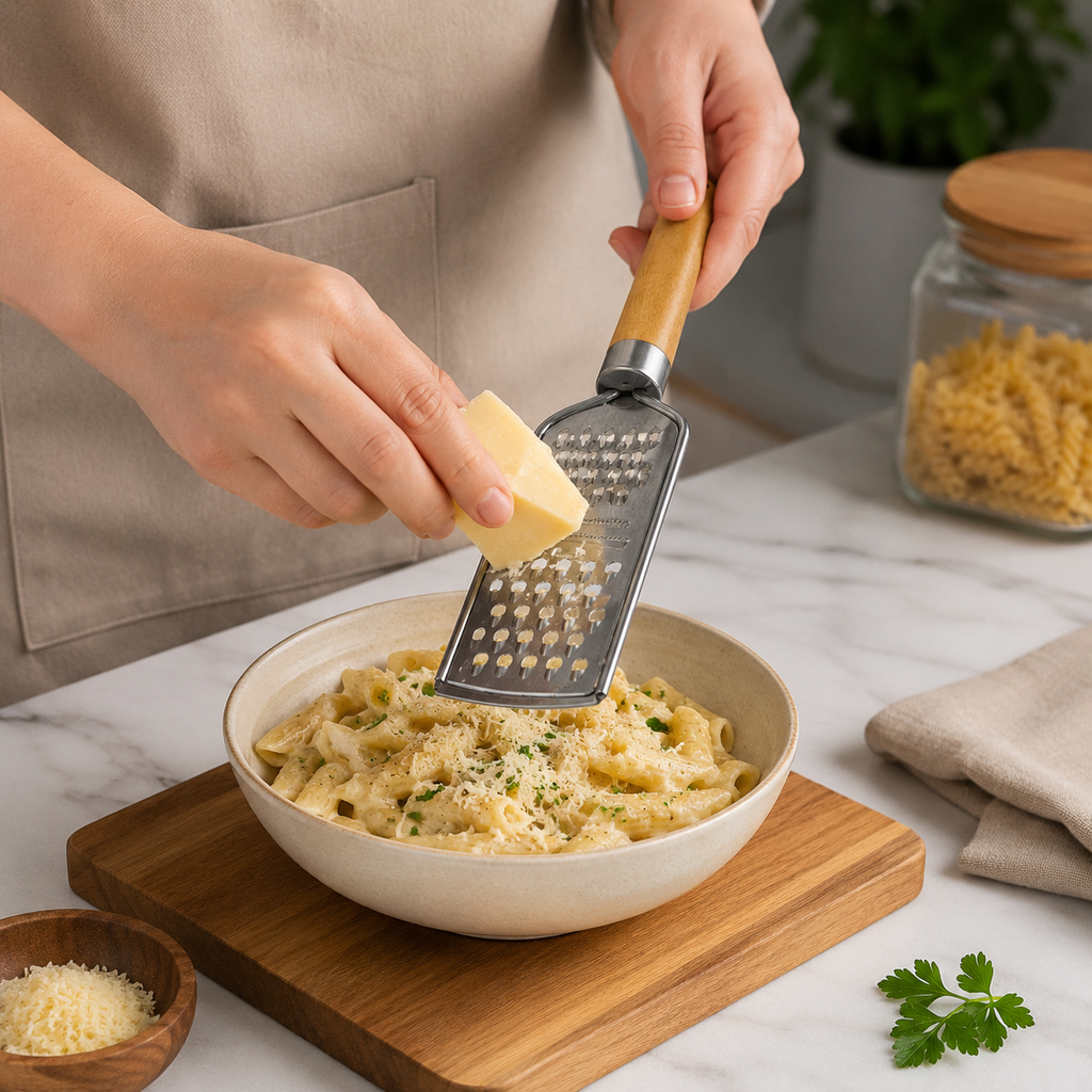 Steel Wooden Handle Kitchen Grater (YM1655)
