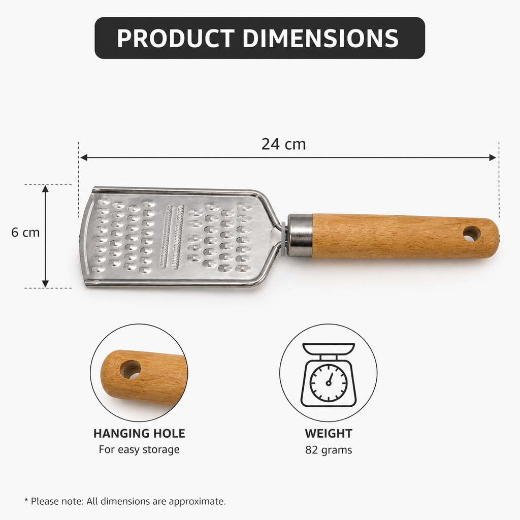 Steel Wooden Handle Kitchen Grater (YM1655)