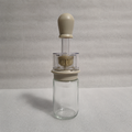 Glass Oil Dispenser Bottle with Silicone Basting Brush - Grey (YM1228)