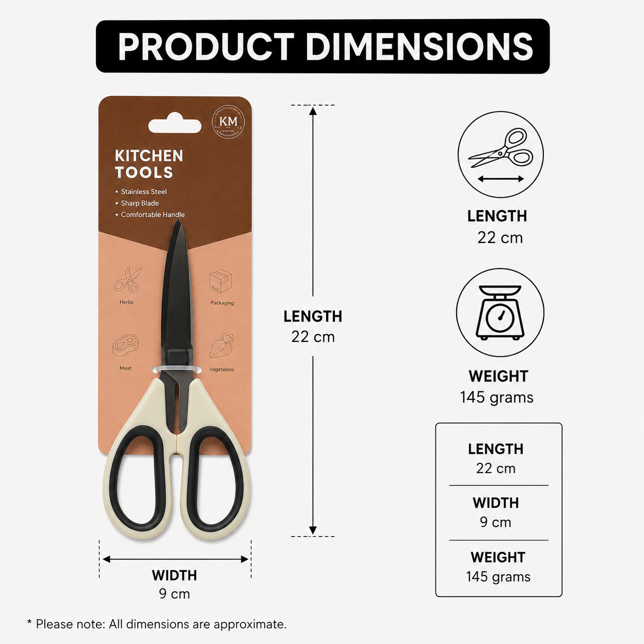 Multi-Purpose Kitchen Scissors (YM2050)