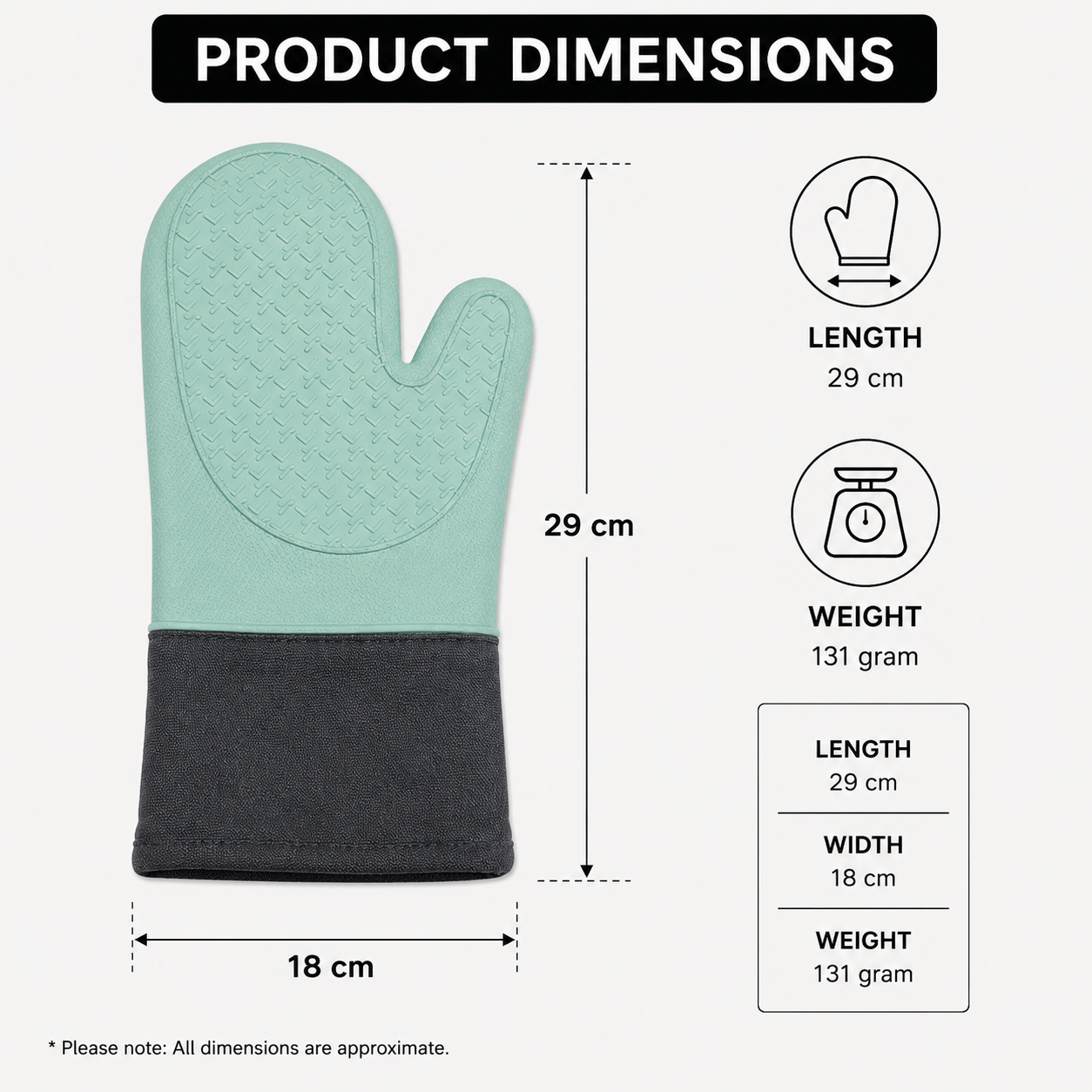 Premium Silicone Oven Glove (YM2056)