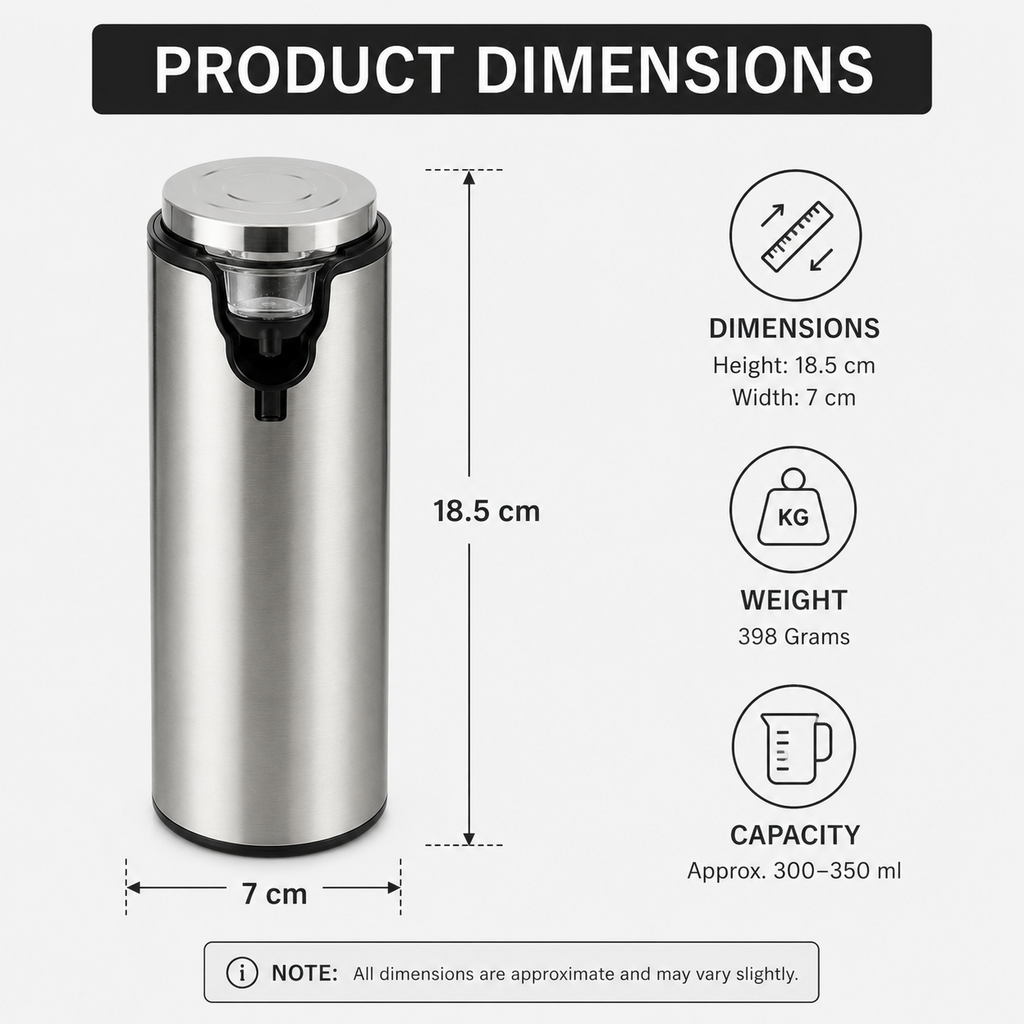 Premium Stainless Steel Soap Dispenser (YM2102)