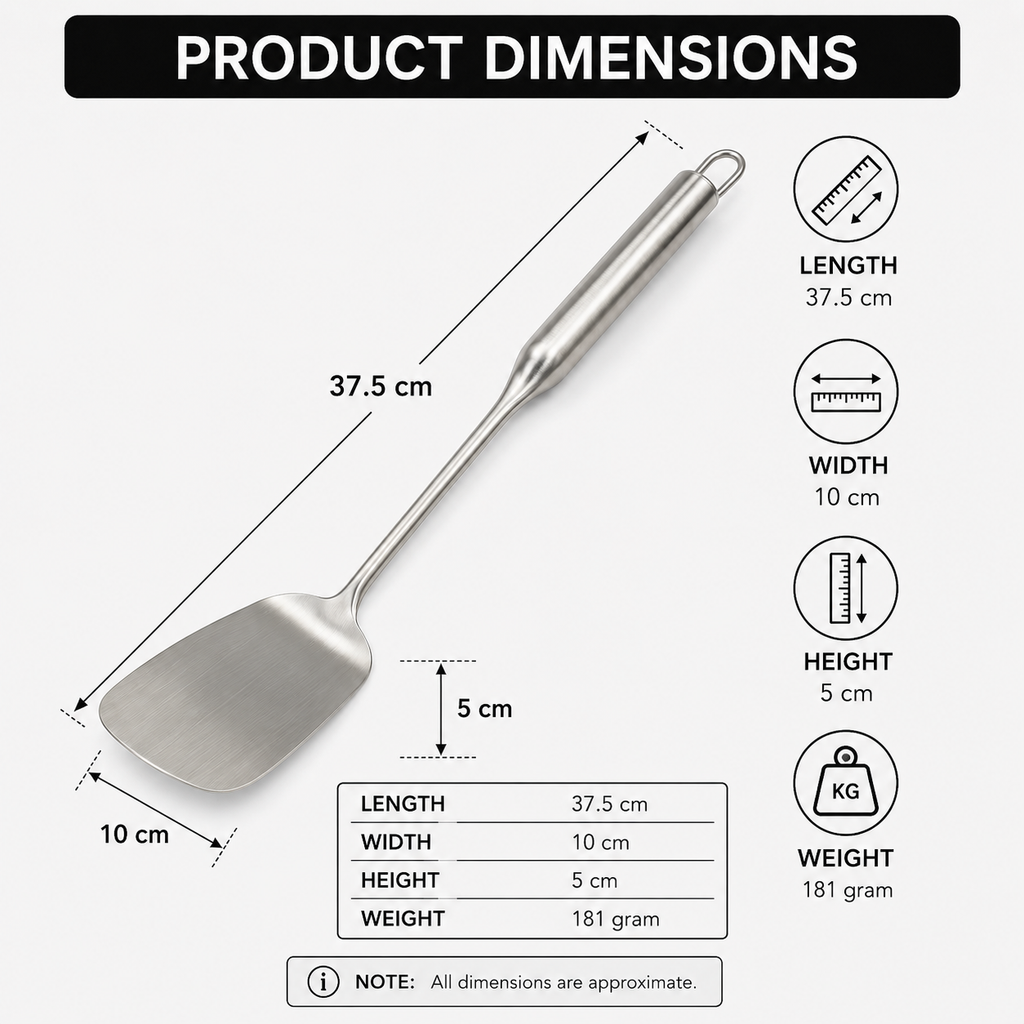 Premium Stainless Steel Kitchen Spatula (YM214)
