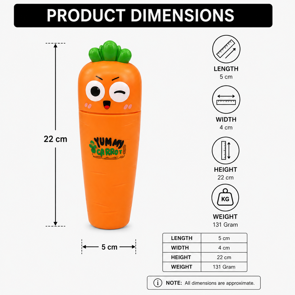 Cute Orange Cartoon Cutlery Set with Storage Case (YM2163)