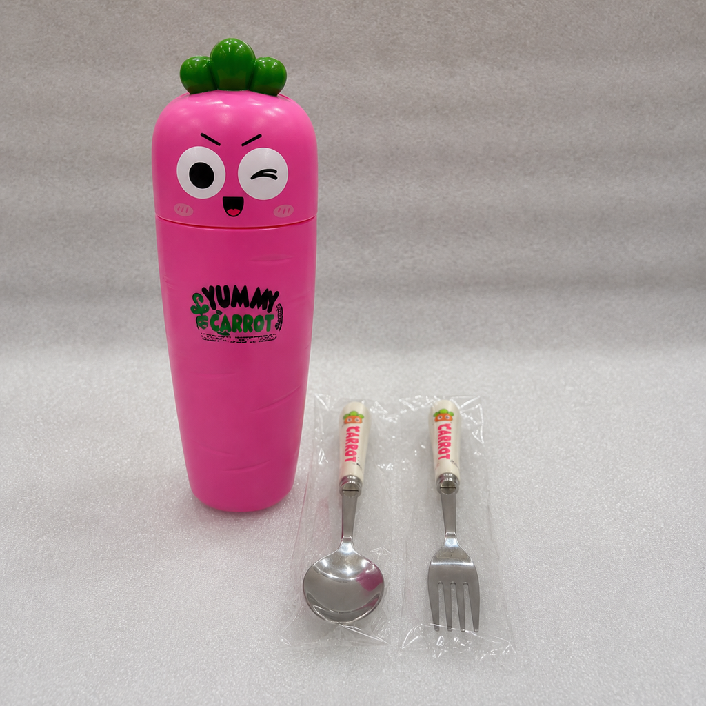 Cute Cartoon Cutlery Set with Storage Case (YM2163)