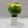 Artificial Yellow Bouquet in White Pot (YM1000)