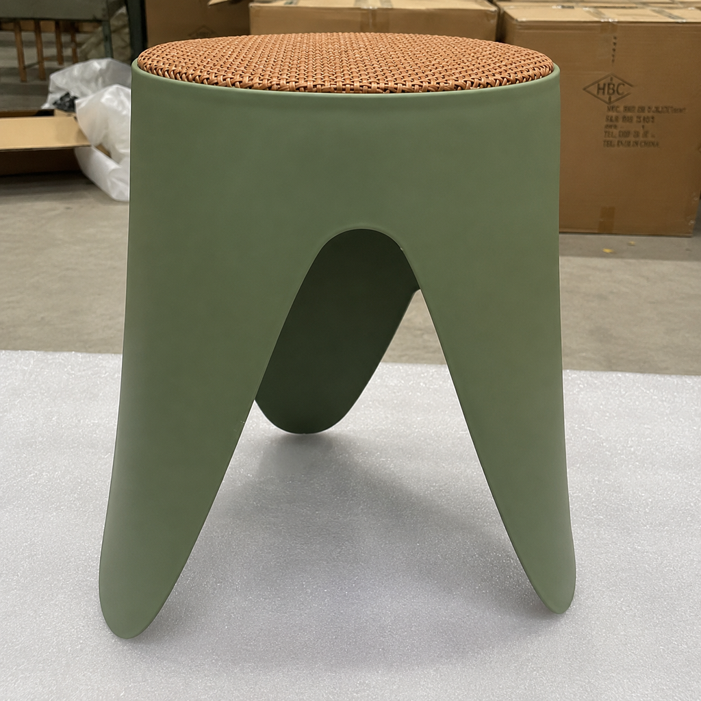 Olive Plastic Stool (YM2187)