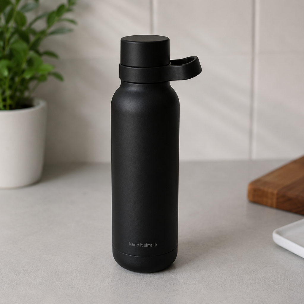 Black Stainless Steel Water Bottle (YM2203)