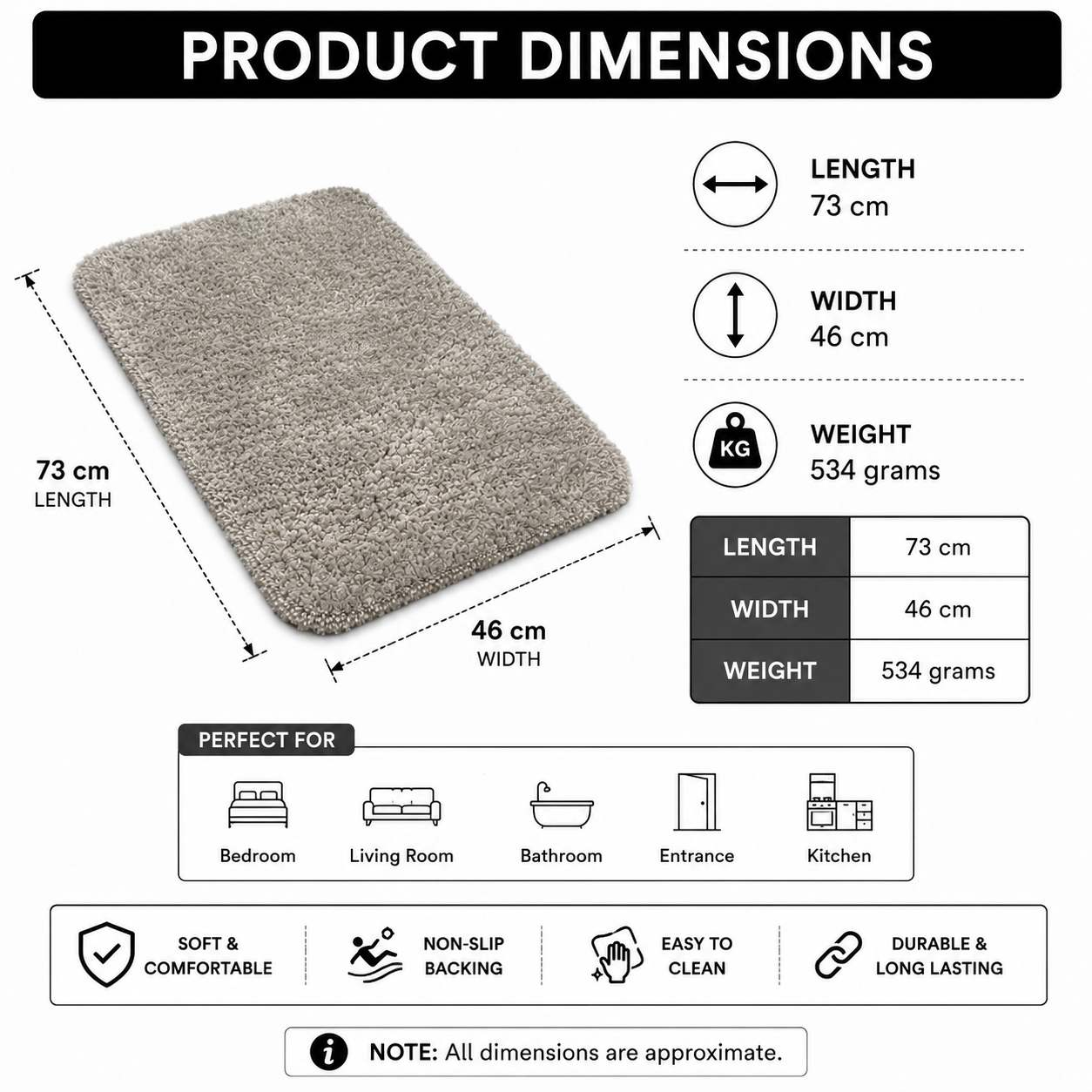 Premium Soft Floor Mat (YM224)