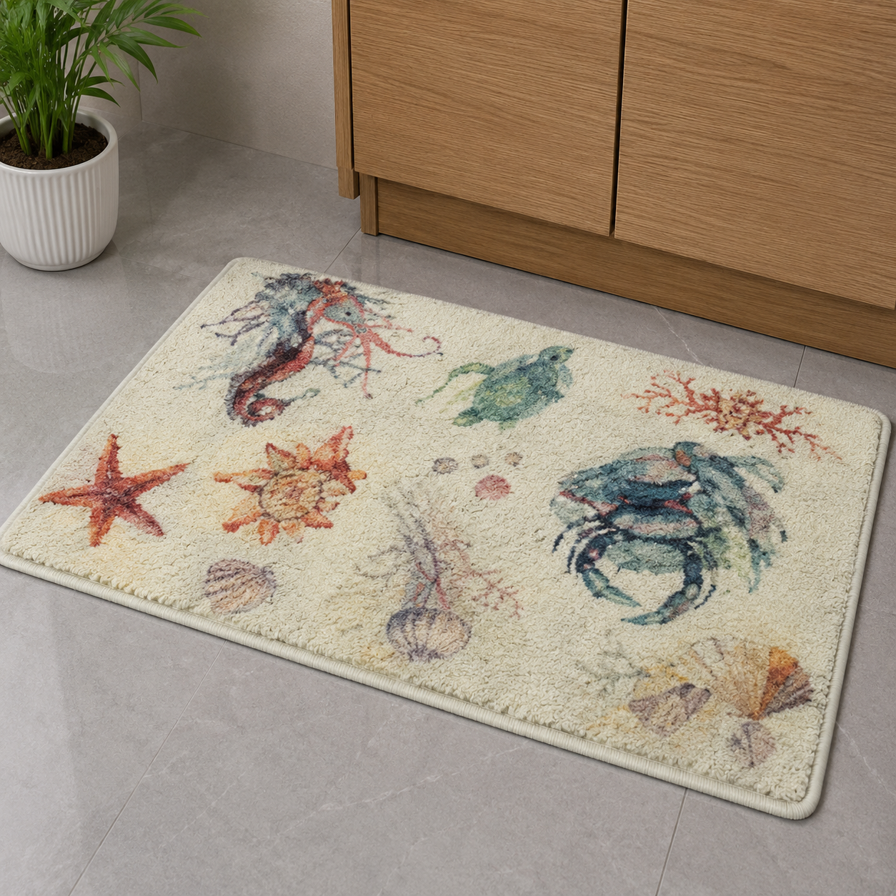 Ocean Theme Soft Floor Mat (YM226)