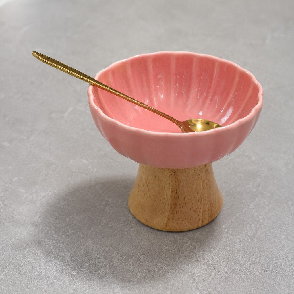 Premium Dessert Bowl with Spoon (YM2463)