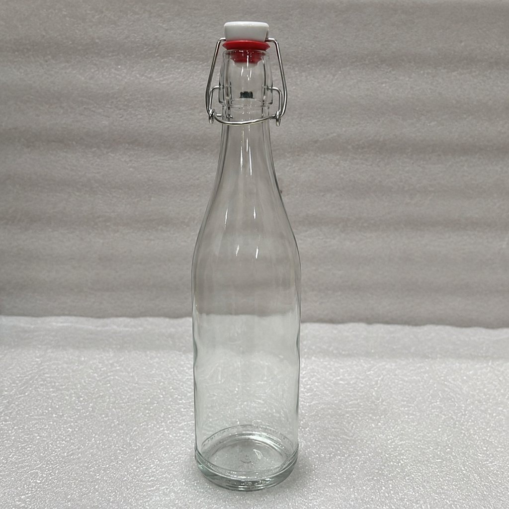 Premium Glass Water Bottle with Swing Cap (YM2014)
