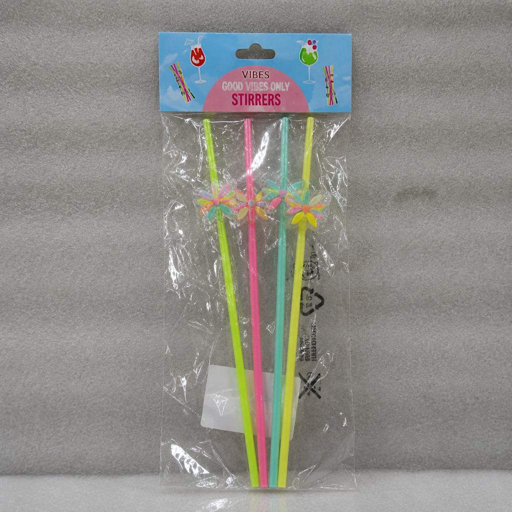 Plastic Drinking Straw Set (YM890)