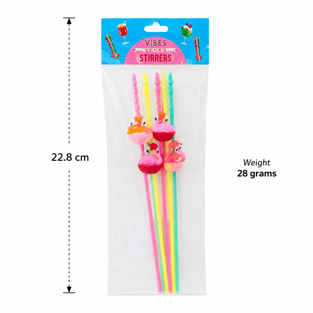 Plastic Drinking Straw Set (YM889)