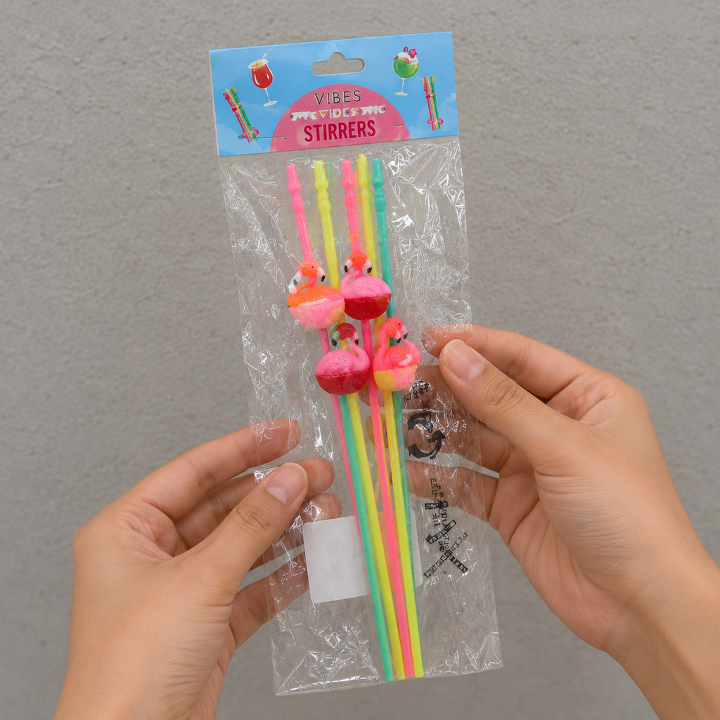 Plastic Drinking Straw Set (YM889)
