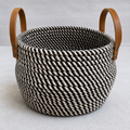 Black Woven Rope Storage Basket (YM912)