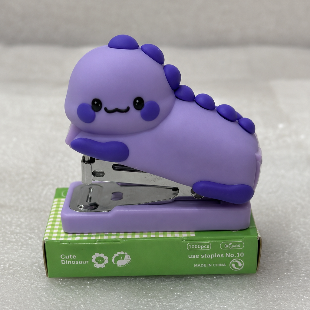 Purple Dinosaur Mini Stapler (YM877)