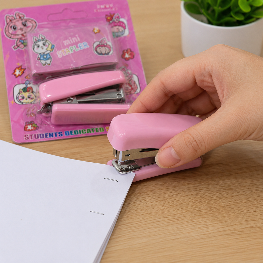 Pink Mini Stapler (YM876)