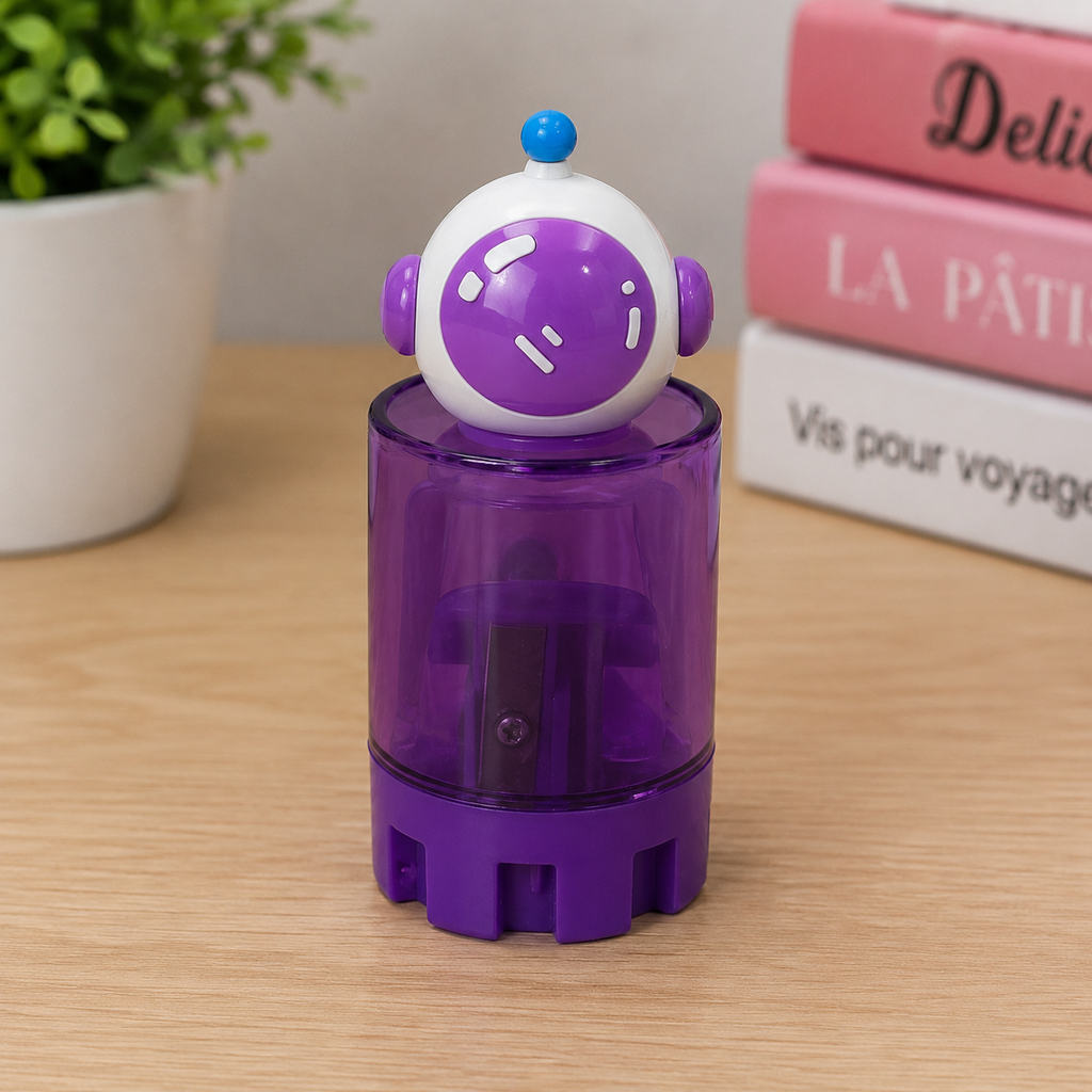 Purple Robot Pencil Sharpener (YM861)