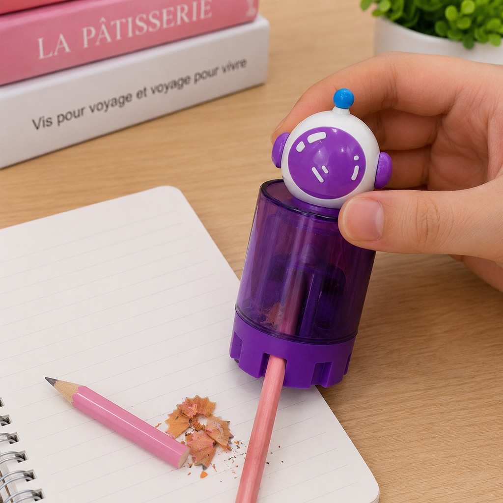 Purple Robot Pencil Sharpener (YM861)