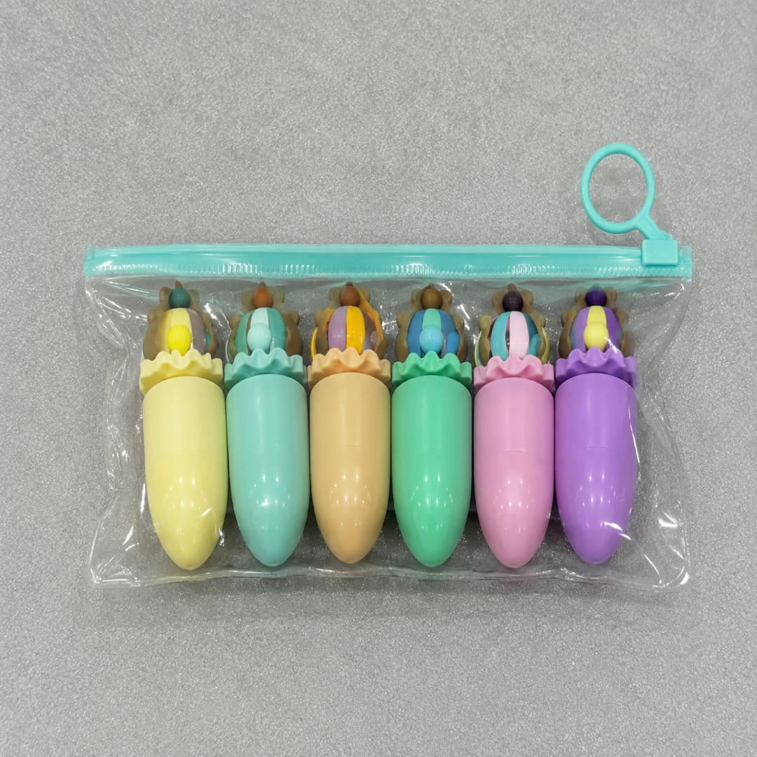 6-Piece Bear Theme Highlighter Set (YM831)