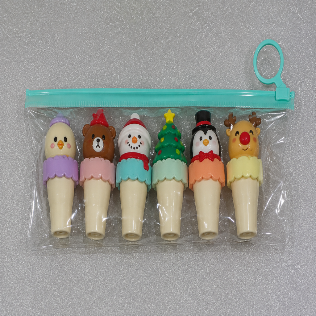 6-Piece Christmas Theme Ice Cream Highlighter Set (YM831)