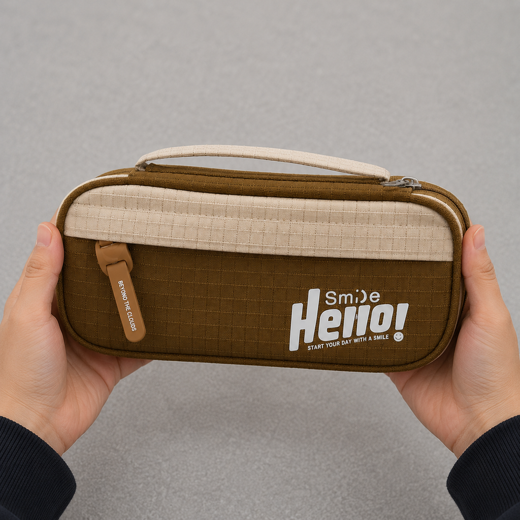 Brown Premium Pencil Box (YM821B)