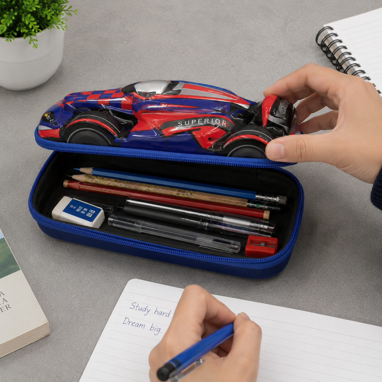 Red Racing Car Pencil Box (YM824)