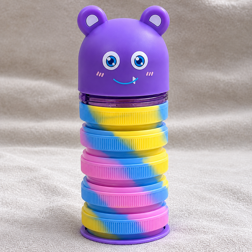Balibag Bear Rotating Expandable Pencil Case - Purple(YM825B)