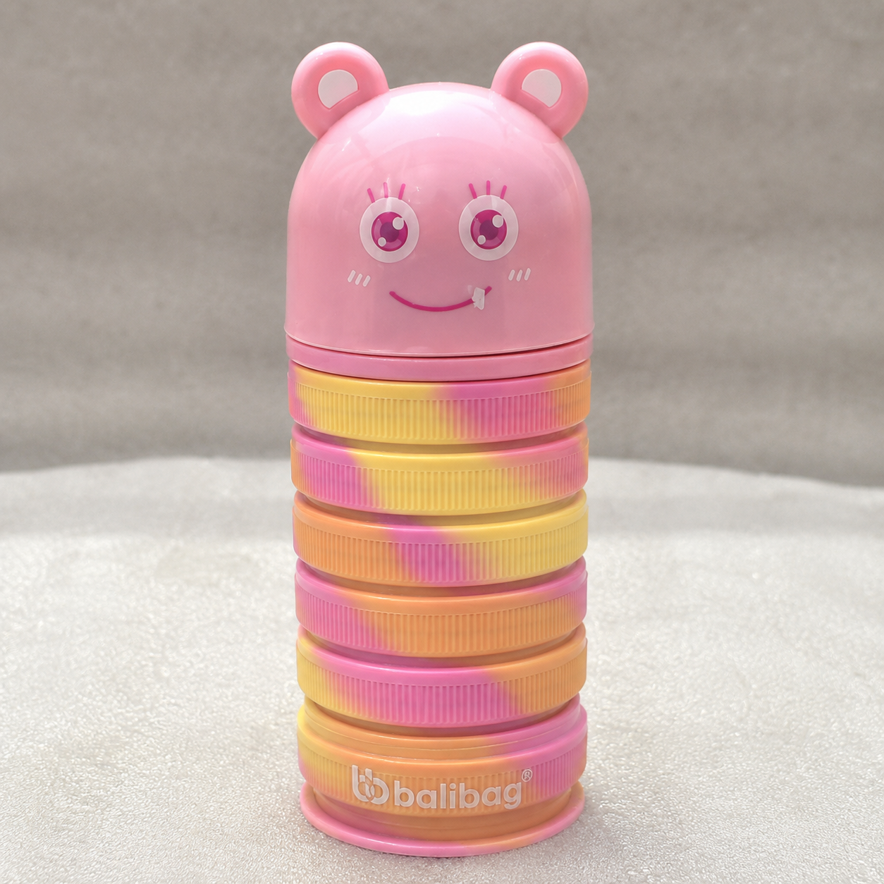 Balibag Bear Rotating Expandable Pencil Case - Pink(YM825B)
