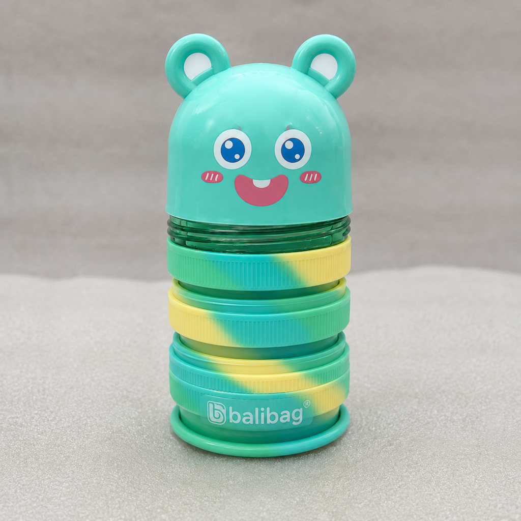 Balibag Bear Rotating Expandable Pencil Case - Green(YM825B)