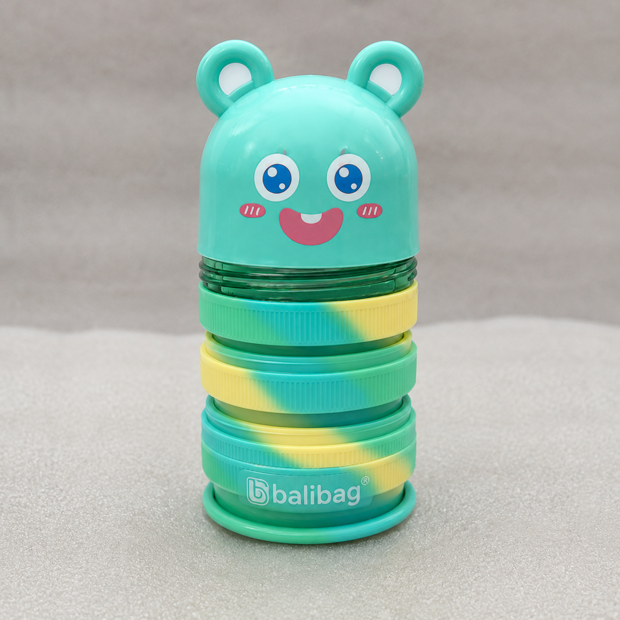 Balibag Bear Rotating Expandable Pencil Case - Green(YM825B)