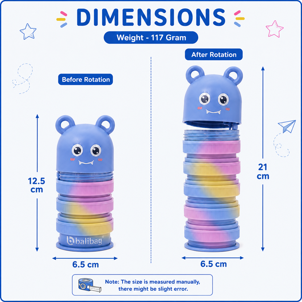 Balibag Bear Rotating Expandable Pencil Case (YM825B)