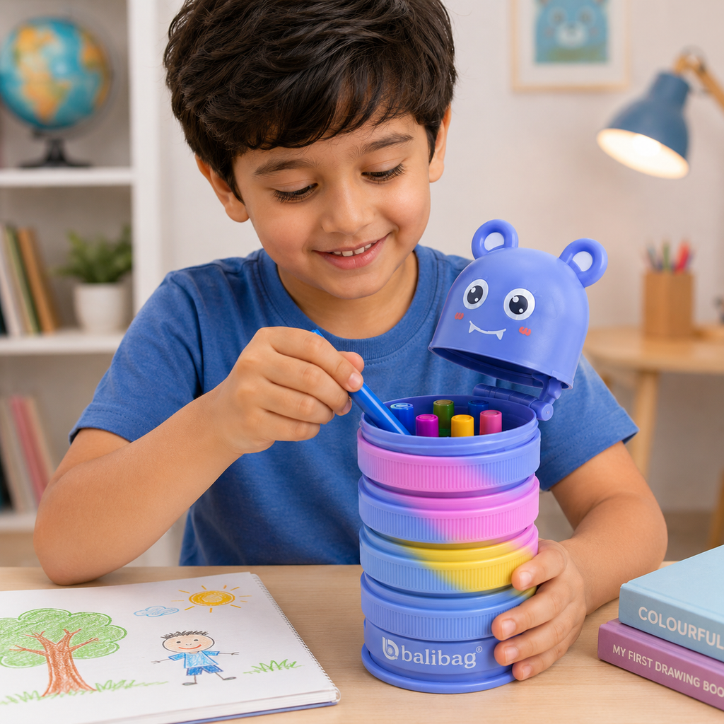 Balibag Bear Rotating Expandable Pencil Case (YM825B)