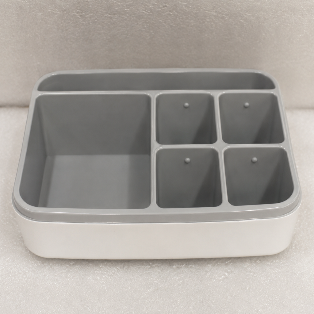 Grey Multi-Compartment Table Organizer (YM802)