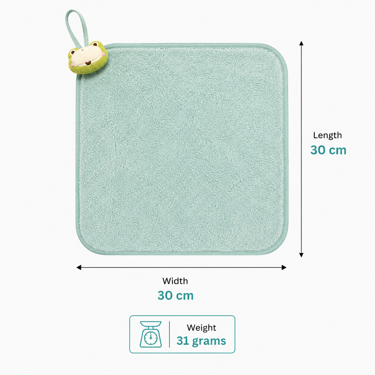 Sky Blue Plush Hand Towel (YM755)