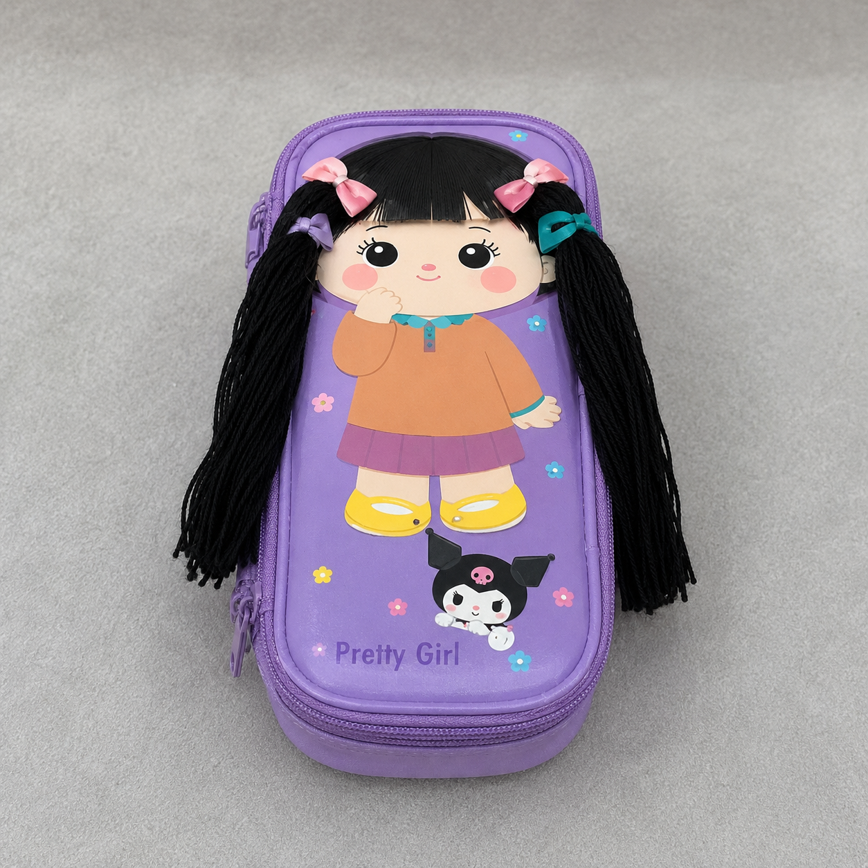 Pretty Girl Blue 3D Cartoon Pencil Case (YM818)